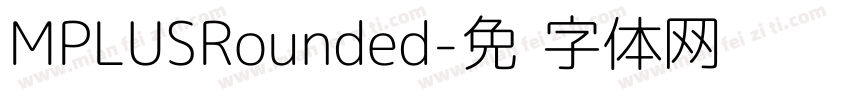 MPLUSRounded字体转换