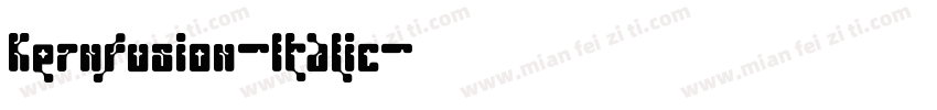 Kernfusion-Italic字体转换