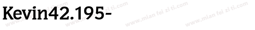 Kevin42.195字体转换
