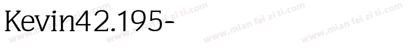 Kevin42.195字体转换