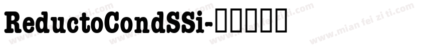 ReductoCondSSi字体转换