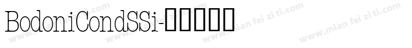 BodoniCondSSi字体转换