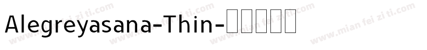 Alegreyasana-Thin字体转换