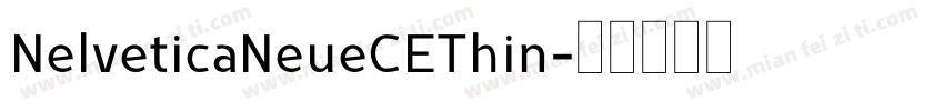 NelveticaNeueCEThin字体转换