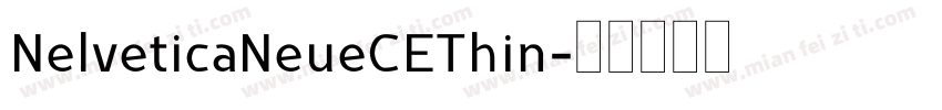 NelveticaNeueCEThin字体转换