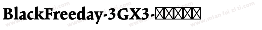 BlackFreeday-3GX3字体转换