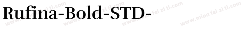 Rufina-Bold-STD字体转换