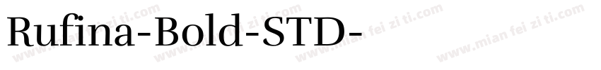 Rufina-Bold-STD字体转换