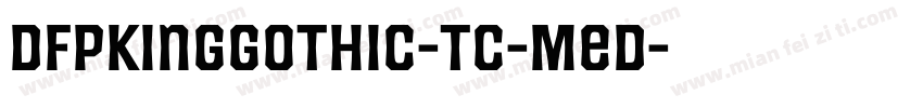 DFPKingGothic-TC-Med字体转换