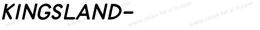 Kingsland字体转换