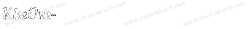 KleeOne字体转换