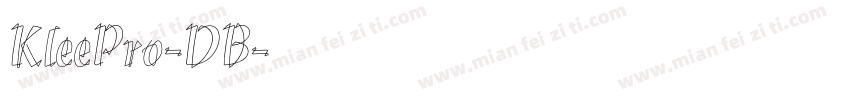 KleePro-DB字体转换