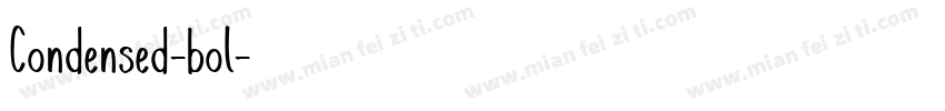 Condensed-bol字体转换