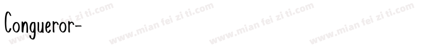 Congueror字体转换