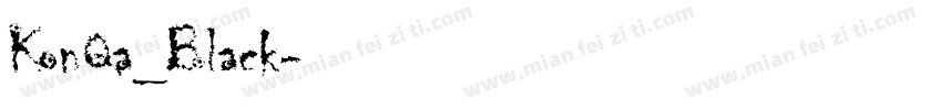KonQa_Black字体转换