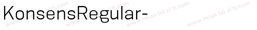 KonsensRegular字体转换