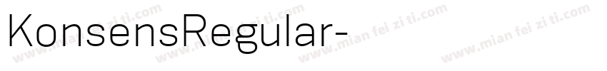 KonsensRegular字体转换