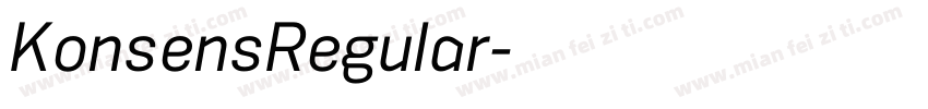 KonsensRegular字体转换