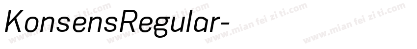 KonsensRegular字体转换