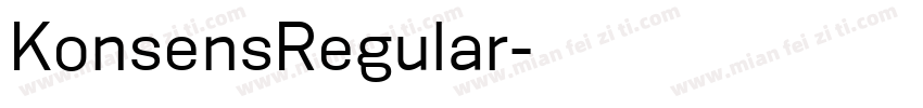 KonsensRegular字体转换