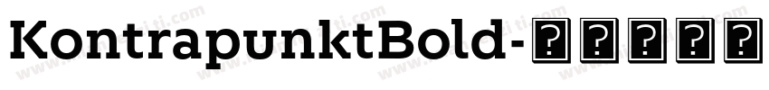 KontrapunktBold字体转换