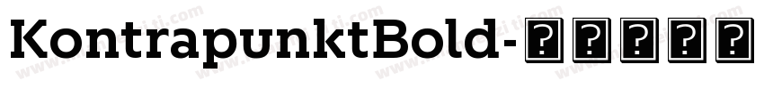 KontrapunktBold字体转换