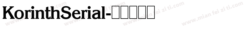 KorinthSerial字体转换