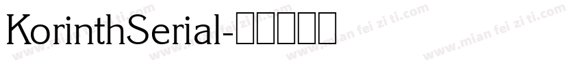 KorinthSerial字体转换