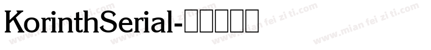 KorinthSerial字体转换