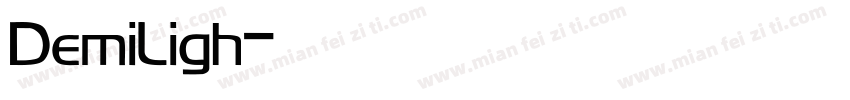 DemiLigh字体转换