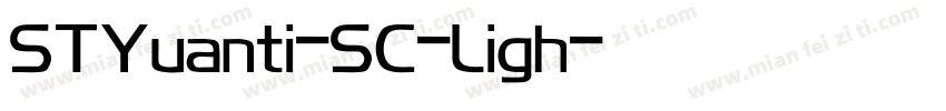 STYuanti-SC-Ligh字体转换