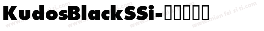 KudosBlackSSi字体转换