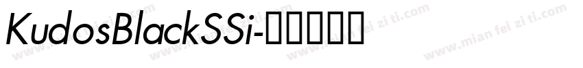 KudosBlackSSi字体转换