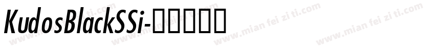 KudosBlackSSi字体转换