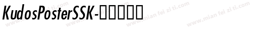 KudosPosterSSK字体转换