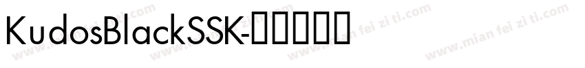 KudosBlackSSK字体转换