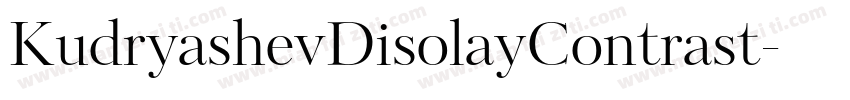KudryashevDisolayContrast字体转换