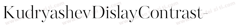 KudryashevDislayContrast字体转换