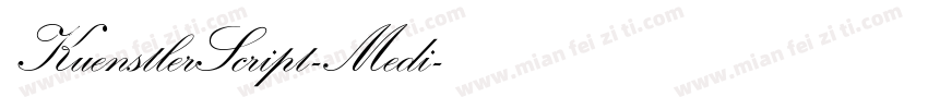 KuenstlerScript-Medi字体转换