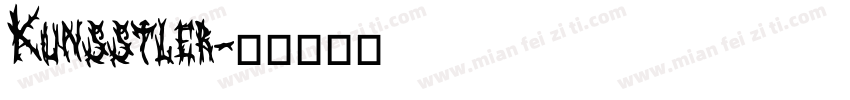 Kunsstler字体转换