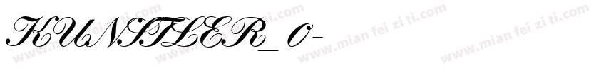 KUNSTLER_0字体转换