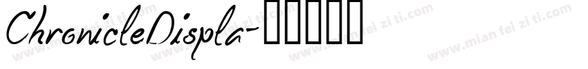 ChronicleDispla字体转换