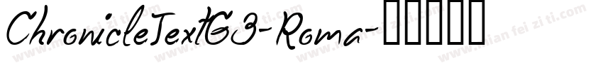 ChronicleTextG3-Roma字体转换