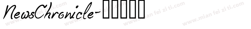 NewsChronicle字体转换