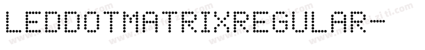 LEDDotMatrixRegular字体转换