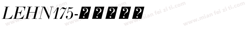 LEHN175字体转换