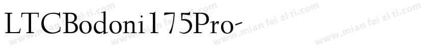 LTCBodoni175Pro字体转换