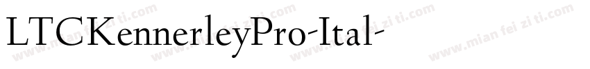 LTCKennerleyPro-Ital字体转换