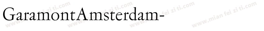 GaramontAmsterdam字体转换