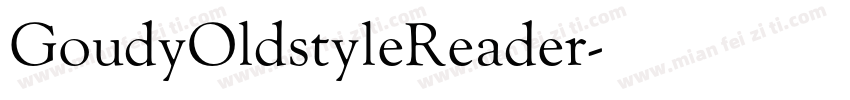 GoudyOldstyleReader字体转换